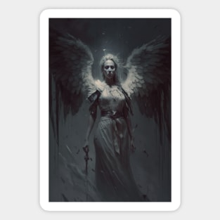 Female Winged Angel, Generative AI Magnet